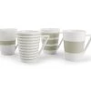Beker 36cl Sage Green Stripes - Set/4 -Palmer Winkel 8e35bc10ceed497092d46b8d16b33681