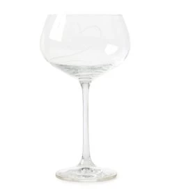 Witte Wijnglas Met Gegraveerd Hart - With Love - Transparant - 550ml