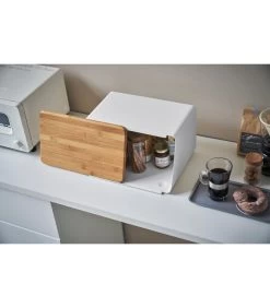 Yamazaki Bread Case With Removable Lid - Tower - White -Palmer Winkel 9369844ff9cc4b52a7e6f0fce70f120b