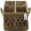 Keukengerei Houder Bestekhouder - Rustic Rattan Couvert Basket Square - Bruin -Palmer Winkel 984994960ba54a4da6440ef716a40eae