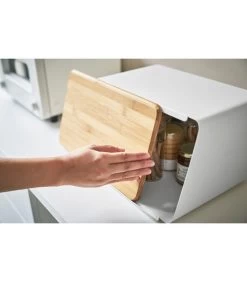 Yamazaki Bread Case With Removable Lid - Tower - White -Palmer Winkel a1bbcc9f5f4f49fca1821f6bb989ad6b