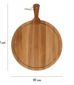Serveerplank Rond Friends L - Duurzaam - Bruin - ⌀ 40,3 Cm -Palmer Winkel a4f97439fccd4937800ed757b58590a8