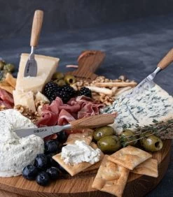 Kaasset Rond Friends - Kaasplank Met Kaasmesjes - Bruin - 29.5 Cm -Palmer Winkel a79b810bd0fc419a97ae22337477dbe9