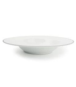 Diep Bord 23/14xH4cm Wit Contour - Set/4