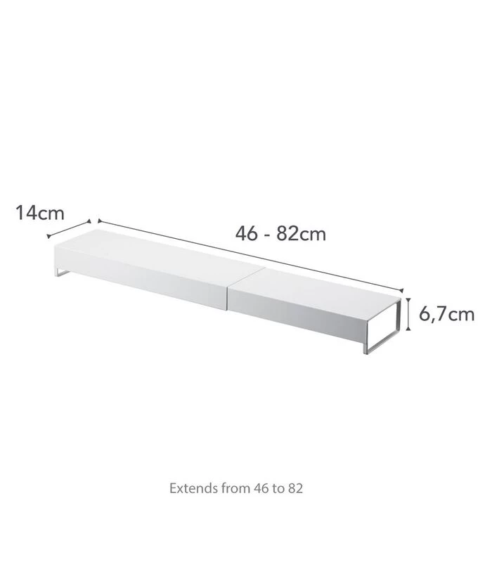Yamazaki Extendable Vent Cover - Tower - White 7 Yamazaki Extendable Vent Cover - Tower - White - Afbeelding 5