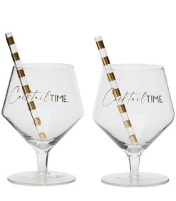 Cocktailglas Cocktail Time Transparant - 600ML - 2 Stuks