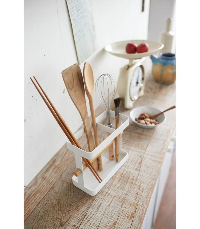 Yamazaki Kitchen Tool Stand - Tosca - White 5 Yamazaki Kitchen Tool Stand - Tosca - White - Afbeelding 3