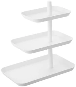 Yamazaki Serving Stand 3 Tiered - Tower - White