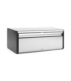 Brabantia Broodtrommel Met Klepdeksel, Matt Steel Fingerprint Proof / Matt Black -Palmer Winkel c13944e2ee4a40c681fefc9ba8c9602e