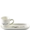 Kop-en Schotel, Koffiemok Met Tekst - Caffè Solo - Wit - 85 Ml -Palmer Winkel c99d0ebecb5d404ba7452967b31c6a75