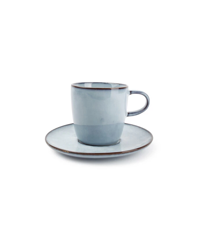 Kop 18cl En Schotel LichtBlauw Marrakesh - (x4) 3 Kop 18cl En Schotel LichtBlauw Marrakesh - (x4)