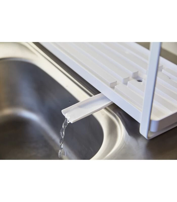 Yamazaki Wire Dish Drainer Slim - Tower - White 6 Yamazaki Wire Dish Drainer Slim - Tower - White - Afbeelding 4