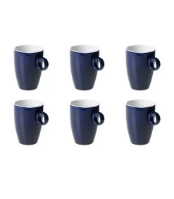 Beker Bart Colour Cafe 23 Cl Blauw Porselein 6 Stuk(s)