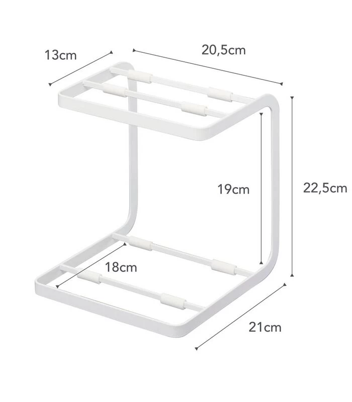 Yamazaki Pot Stand - Tower - White 7 Yamazaki Pot Stand - Tower - White - Afbeelding 5