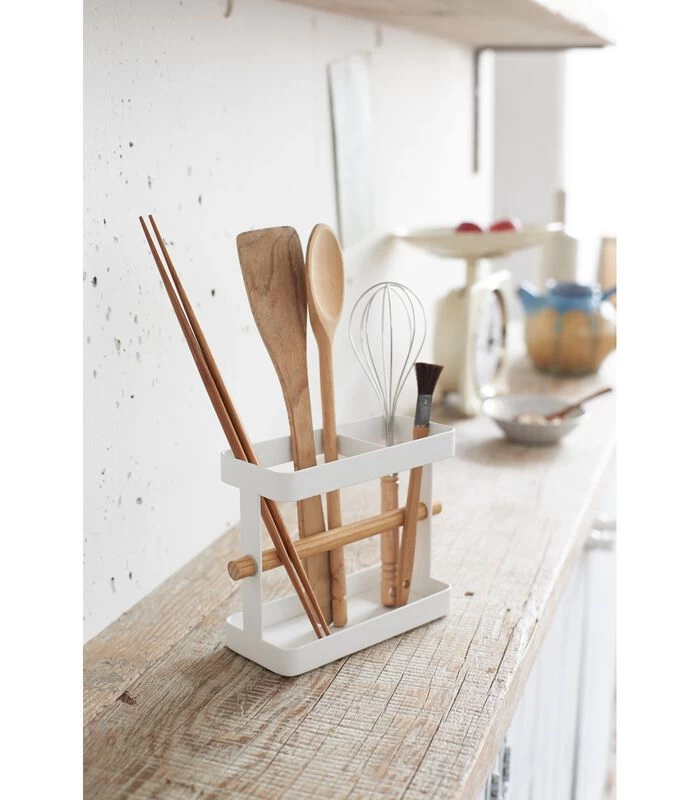 Yamazaki Kitchen Tool Stand - Tosca - White 6 Yamazaki Kitchen Tool Stand - Tosca - White - Afbeelding 4