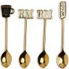 Koffielepels, Theelepels Goud, Set Van 4 - Barista - Goud - 1 Koffielepels, Theelepels Goud, Set Van 4 - Barista - Goud - -Palmer Winkel d73f5c8998354e2a88e2635b274e56fc