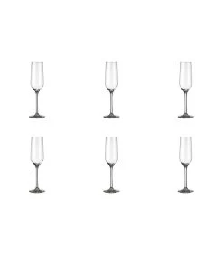 Champagneflûte 265712 Carre 22 Cl - Transparant 6 Stuk(s)