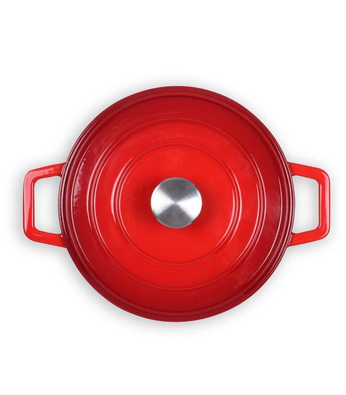 LIVOO Ronde Gietijzeren Stoofpot 4 LIVOO Ronde Gietijzeren Stoofpot - Afbeelding 2