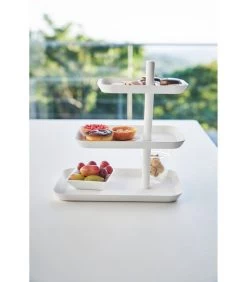 Yamazaki Serving Stand 3 Tiered - Tower - White -Palmer Winkel e54990953afa4e3ba135cd26d4251067