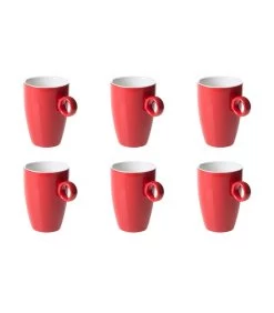 Beker Bart Colour Cafe 23 Cl Rood Porselein 6 Stuk(s)