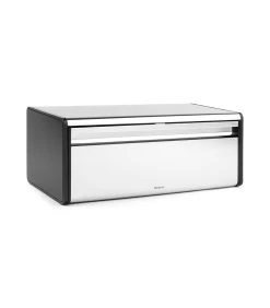 Brabantia Broodtrommel Met Klepdeksel, Brilliant Steel / Matt Black -Palmer Winkel ef752165063a42e8a22d4ec88abf5f2b