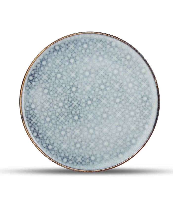 Plat Bord 26cm LichtBlauw Marrakesh - (x4) 3 Plat Bord 26cm LichtBlauw Marrakesh - (x4)