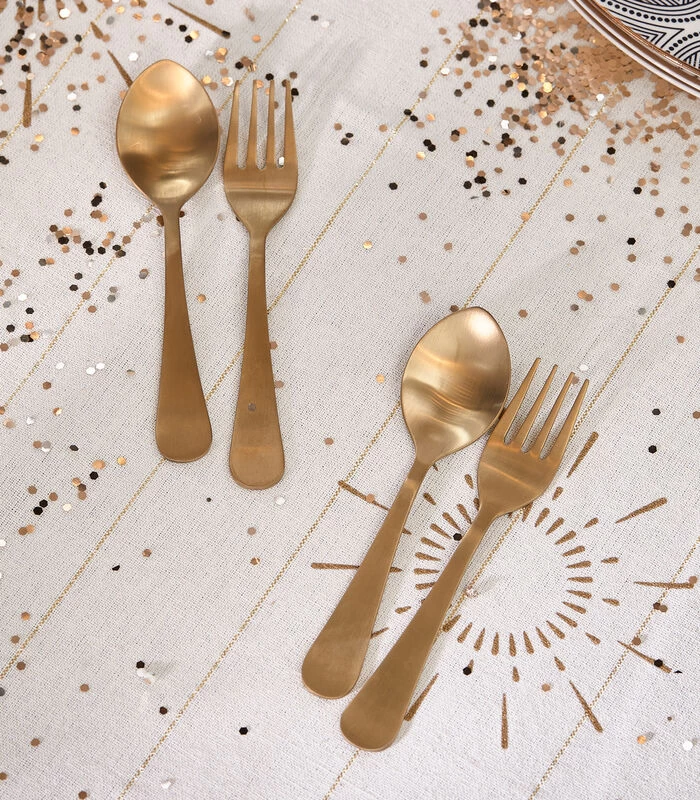 Bestek RM Royal Goud - Set 4 Stuks 4 Bestek RM Royal Goud - Set 4 Stuks - Afbeelding 2