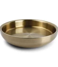 Dienblad 36xH8cm Dubbelwandig Goud Bar